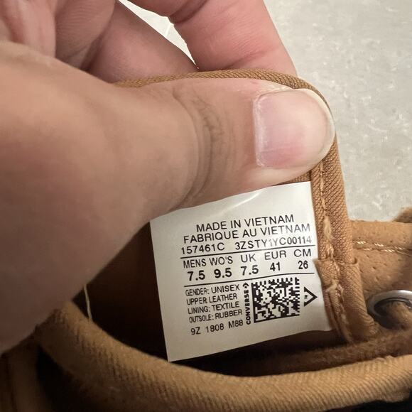 Converse Chuck Taylor All Star Men’s 7.5/Womens 9.5 Waterproof Hi RawSugar Shoes main image 6